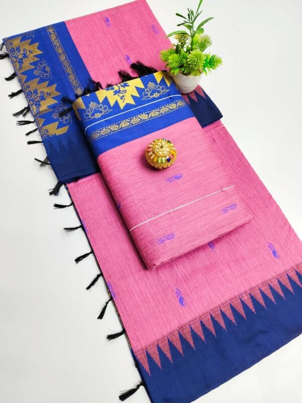 Premium Kalyani Cotton Saree | Lata Gadwal Paithani Saree