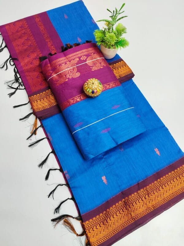 Premium Kalyani Cotton Saree | Lata Gadwal Paithani Saree