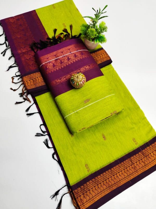 Premium Kalyani Cotton Saree | Lata Gadwal Paithani Saree
