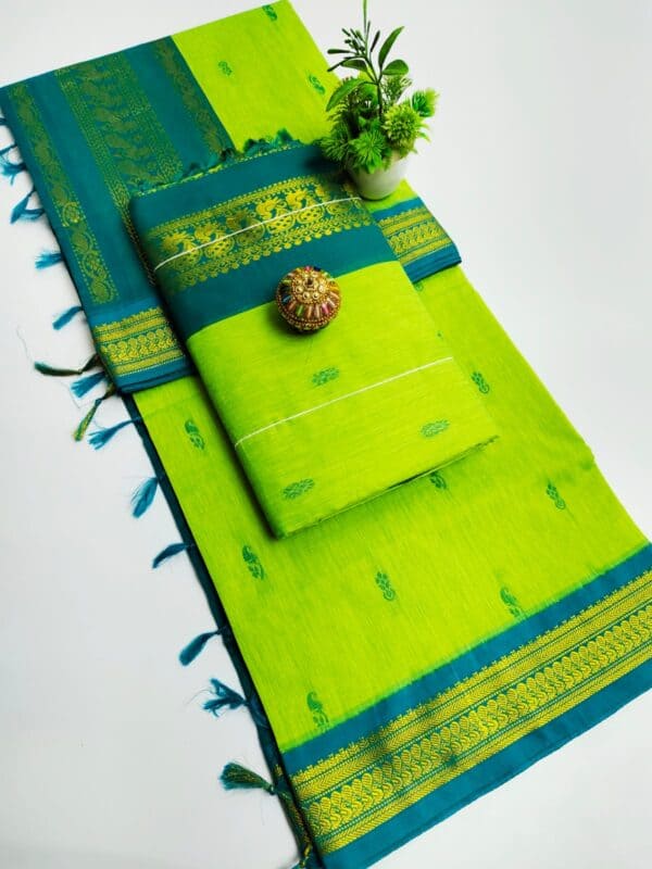 Premium Kalyani Cotton Saree | Lata Gadwal Paithani Saree