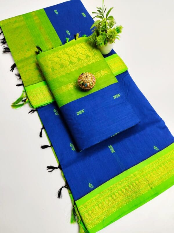 Premium Kalyani Cotton Saree | Lata Gadwal Paithani Saree