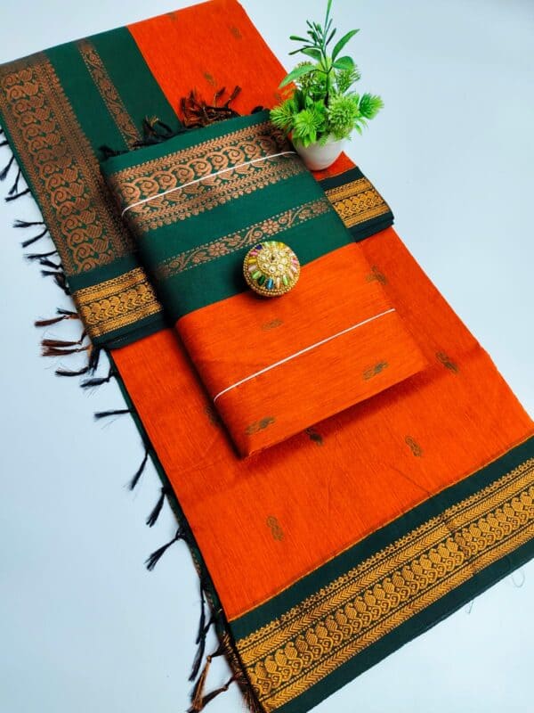 Premium Kalyani Cotton Saree | Lata Gadwal Paithani Saree