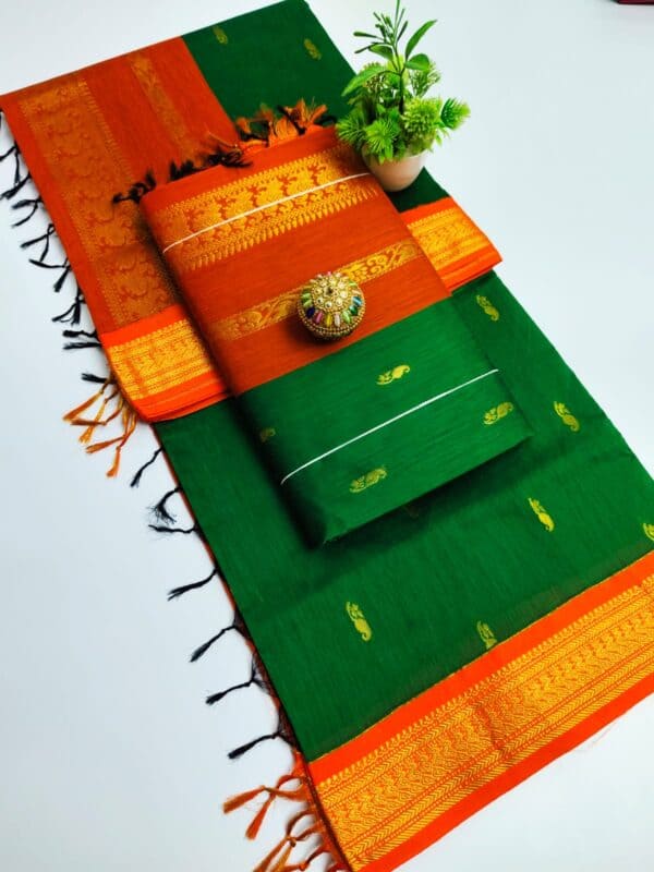 Premium Kalyani Cotton Saree | Lata Gadwal Paithani Saree