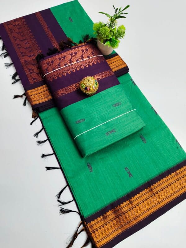 Premium Kalyani Cotton Saree | Lata Gadwal Paithani Saree