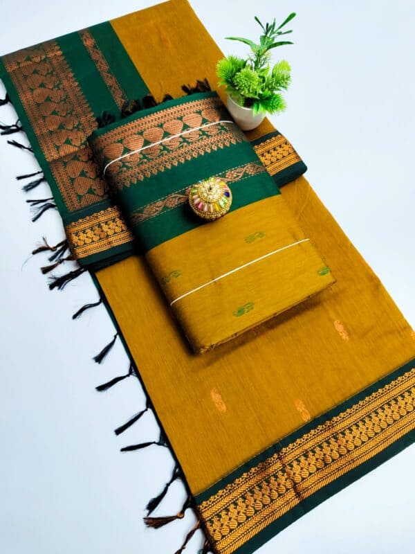 Premium Kalyani Cotton Saree | Lata Gadwal Paithani Saree