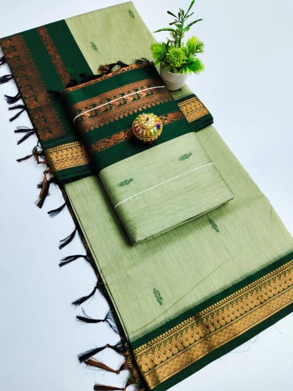 Premium Kalyani Cotton Saree | Lata Gadwal Paithani Saree