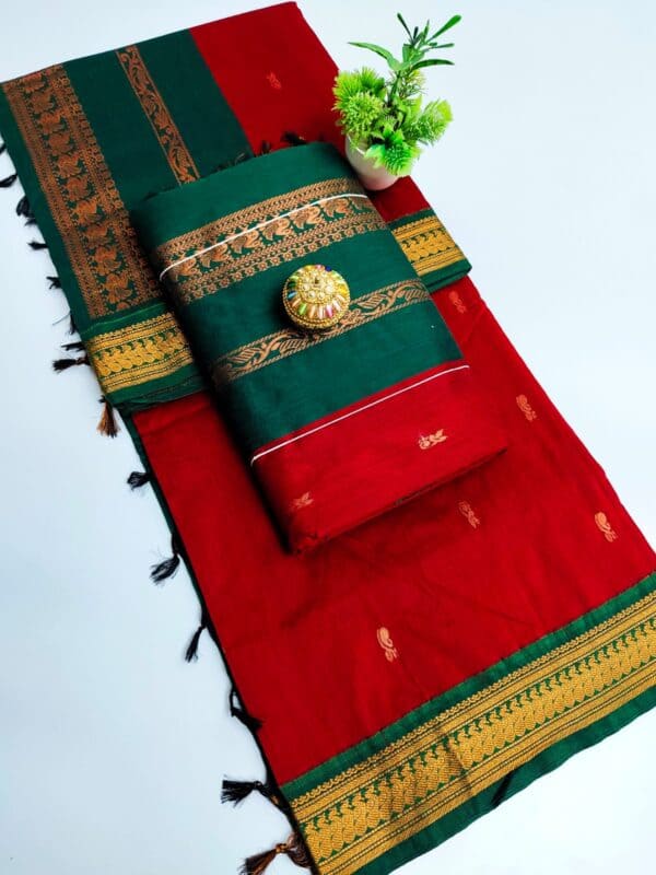 Premium Kalyani Cotton Saree | Lata Gadwal Paithani Saree