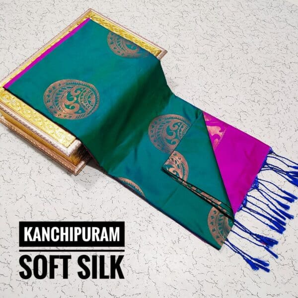 Premium Kanchi Soft Silk Saree | Elegant Traditional Silk Sarees Online | Eswari Textiles
