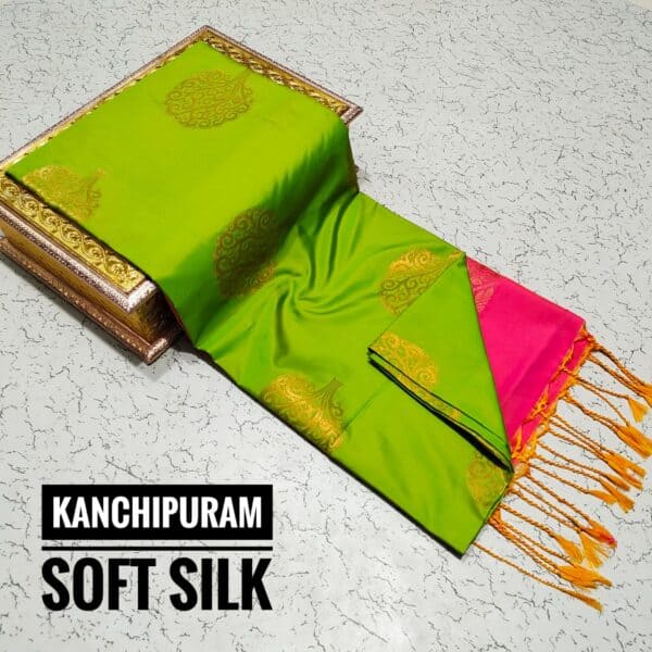 Premium Kanchi Soft Silk Saree | Elegant Traditional Silk Sarees Online | Eswari Textiles