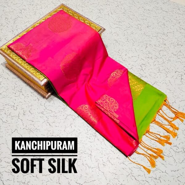 Premium Kanchi Soft Silk Saree | Elegant Traditional Silk Sarees Online | Eswari Textiles
