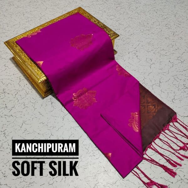 Premium Kanchi Soft Silk Saree | Elegant Traditional Silk Sarees Online | Eswari Textiles