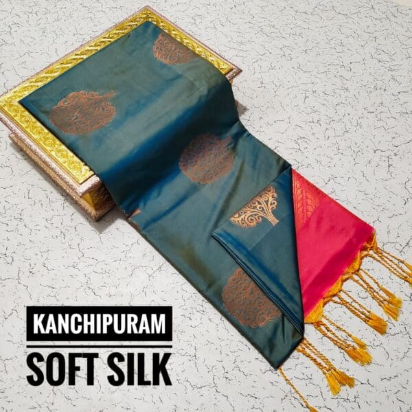 Premium Kanchi Soft Silk Saree | Elegant Traditional Silk Sarees Online | Eswari Textiles