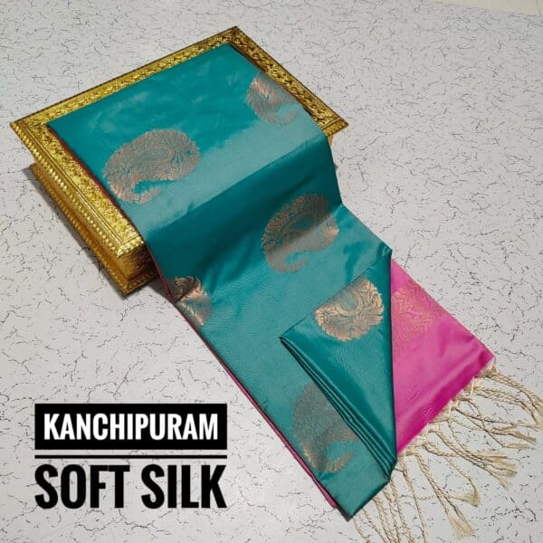 Premium Kanchi Soft Silk Saree | Elegant Traditional Silk Sarees Online | Eswari Textiles
