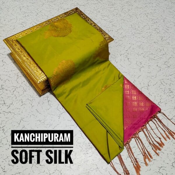 Premium Kanchi Soft Silk Saree | Elegant Traditional Silk Sarees Online | Eswari Textiles