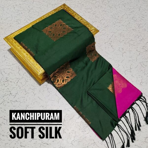 Premium Kanchi Soft Silk Saree | Elegant Traditional Silk Sarees Online | Eswari Textiles