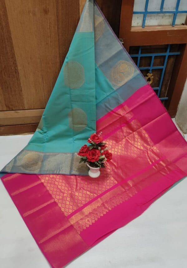 Premium Chanderi Kuppadam Rich Silk Cotton Saree | Elegant Handloom Sarees