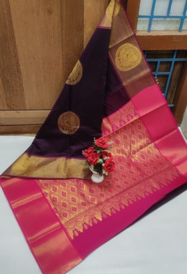 Premium Chanderi Kuppadam Rich Silk Cotton Saree | Elegant Handloom Sarees