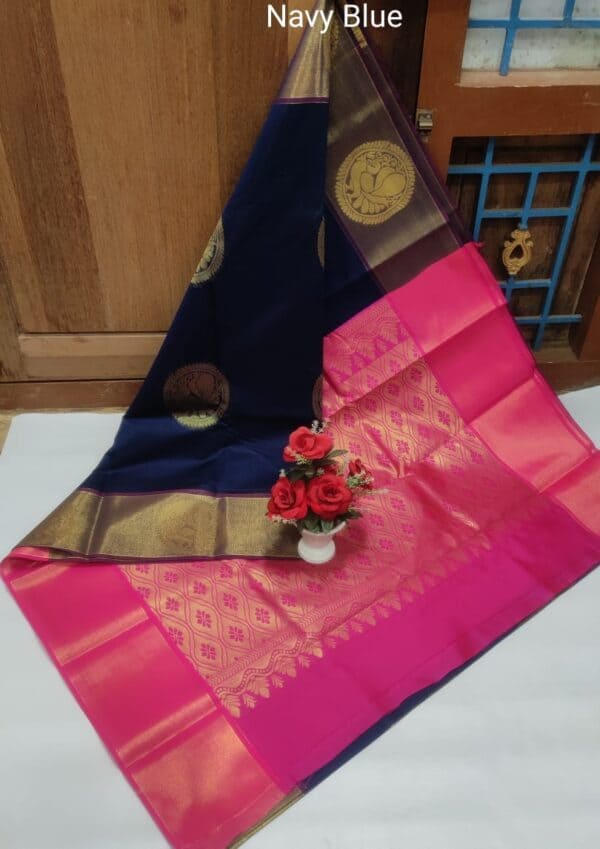 Premium Chanderi Kuppadam Rich Silk Cotton Saree | Elegant Handloom Sarees