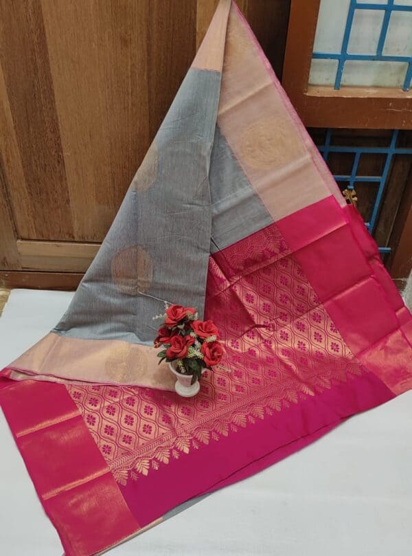 Premium Chanderi Kuppadam Rich Silk Cotton Saree | Elegant Handloom Sarees