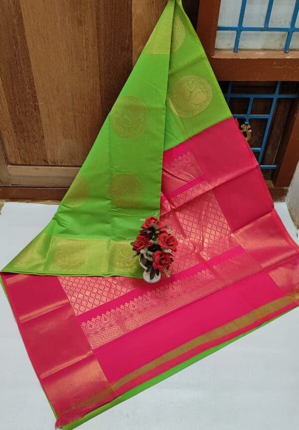 Premium Chanderi Kuppadam Rich Silk Cotton Saree | Elegant Handloom Sarees