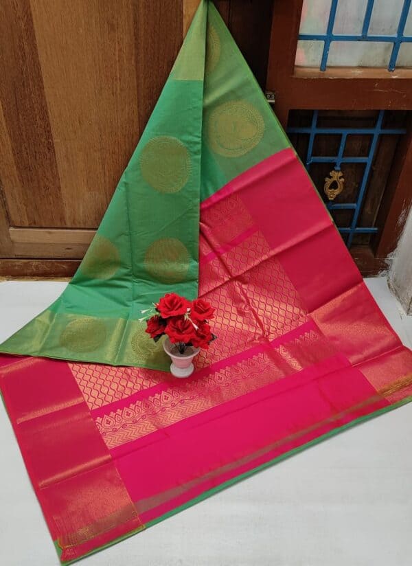 Premium Chanderi Kuppadam Rich Silk Cotton Saree | Elegant Handloom Sarees