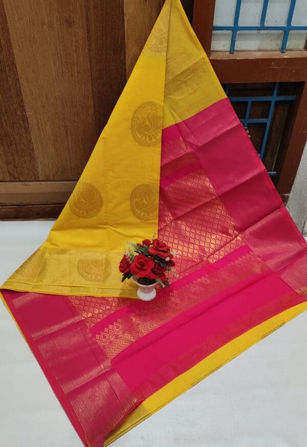 Premium Chanderi Kuppadam Rich Silk Cotton Saree | Elegant Handloom Sarees