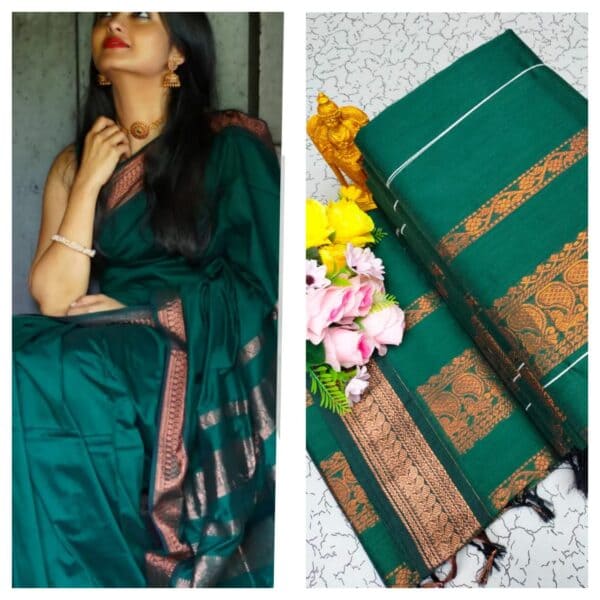 Kalyani Cotton Saree – Premium Lata Gadwal Paithani Collection