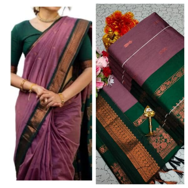Kalyani Cotton Saree – Premium Lata Gadwal Paithani Collection