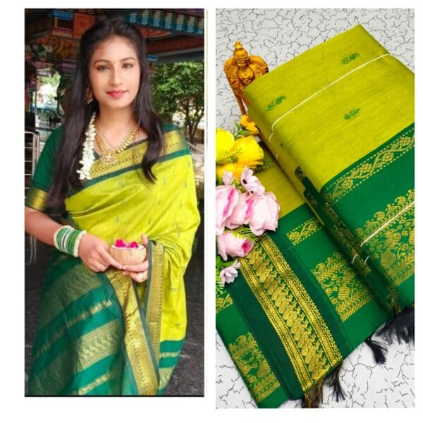 Kalyani Cotton Saree – Premium Lata Gadwal Paithani Collection