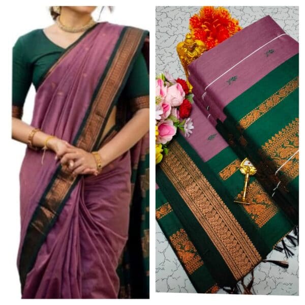 Kalyani Cotton Saree – Premium Lata Gadwal Paithani Collection