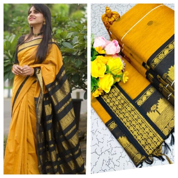 Kalyani Cotton Saree – Premium Lata Gadwal Paithani Collection
