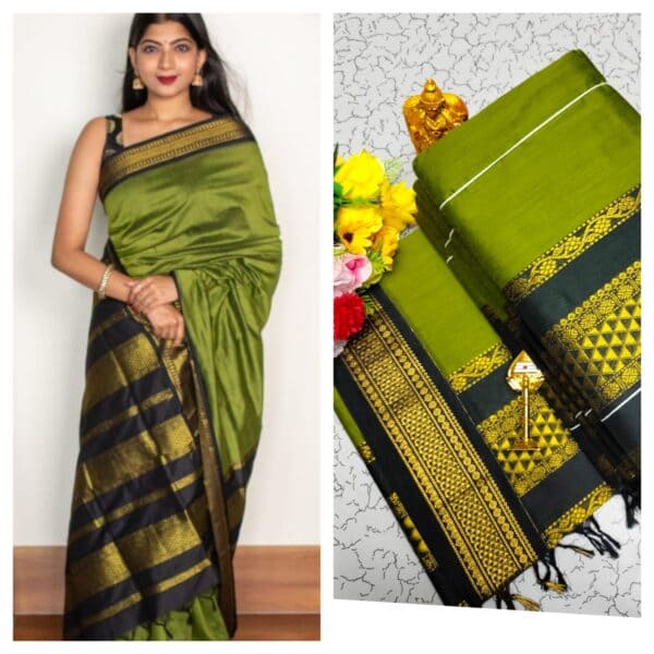Kalyani Cotton Saree – Premium Lata Gadwal Paithani Collection