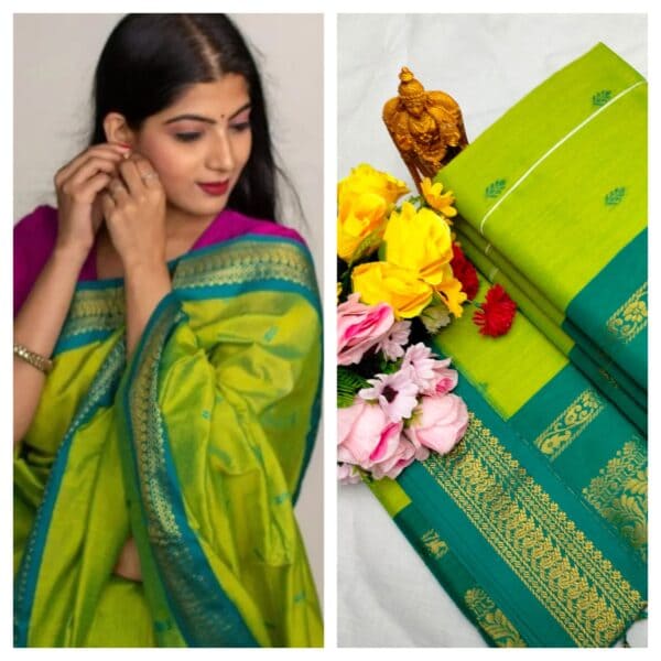 Kalyani Cotton Saree – Premium Lata Gadwal Paithani Collection