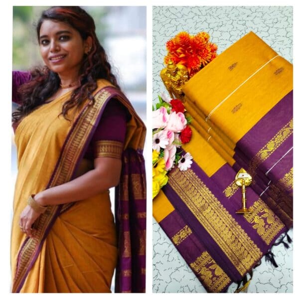 Kalyani Cotton Saree – Premium Lata Gadwal Paithani Collection