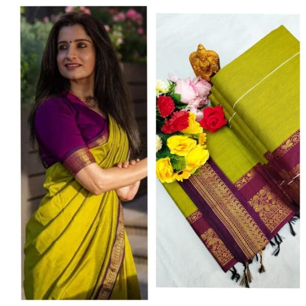 Kalyani Cotton Saree – Premium Lata Gadwal Paithani Collection