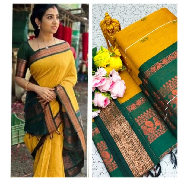 Kalyani Cotton Saree – Premium Lata Gadwal Paithani Collection