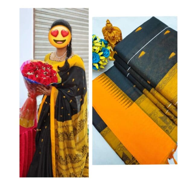 Kalyani Cotton Saree – Premium Lata Gadwal Paithani Collection
