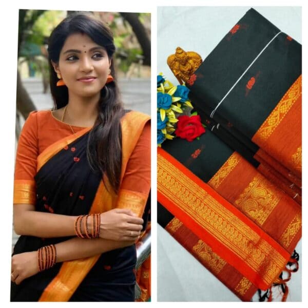 Kalyani Cotton Saree – Premium Lata Gadwal Paithani Collection