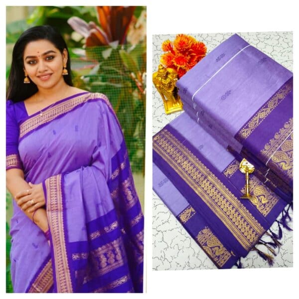 Kalyani Cotton Saree – Premium Lata Gadwal Paithani Collection