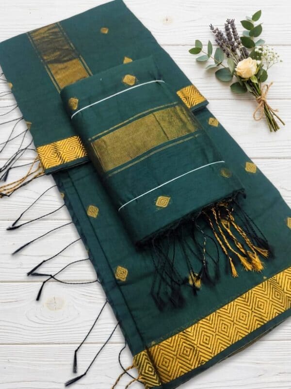 Nayanthara Inspired Silk Cotton Saree | Premium Traditional Sarees Online | Eswari Textiles