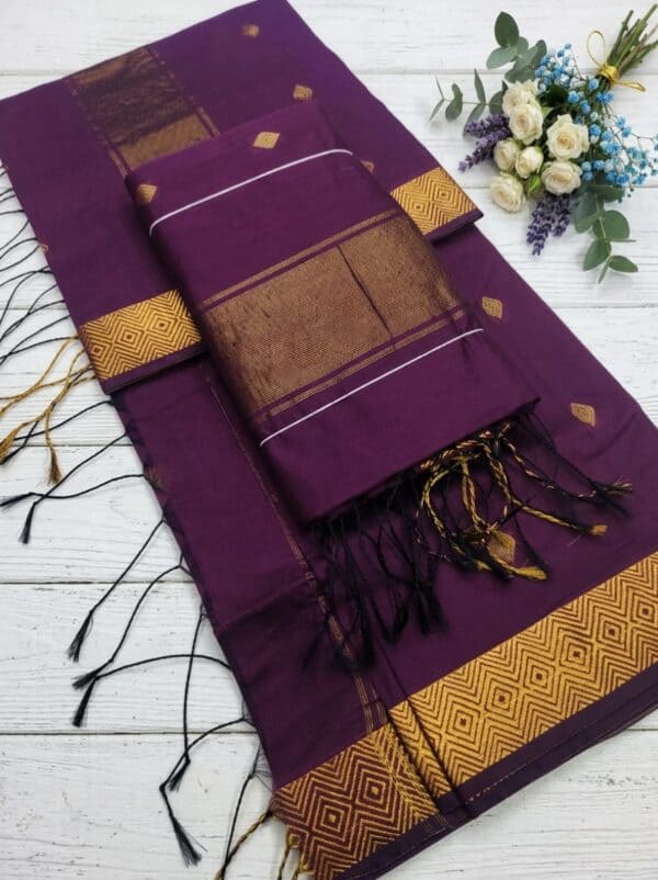 Nayanthara Inspired Silk Cotton Saree | Premium Traditional Sarees Online | Eswari Textiles