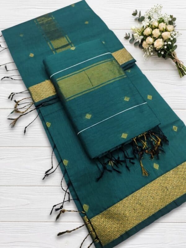 Nayanthara Inspired Silk Cotton Saree | Premium Traditional Sarees Online | Eswari Textiles