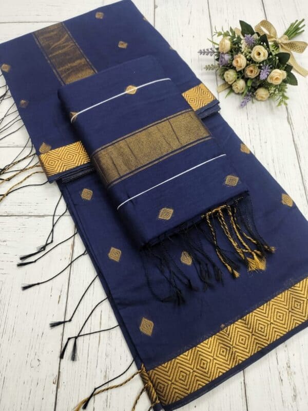 Nayanthara Inspired Silk Cotton Saree | Premium Traditional Sarees Online | Eswari Textiles