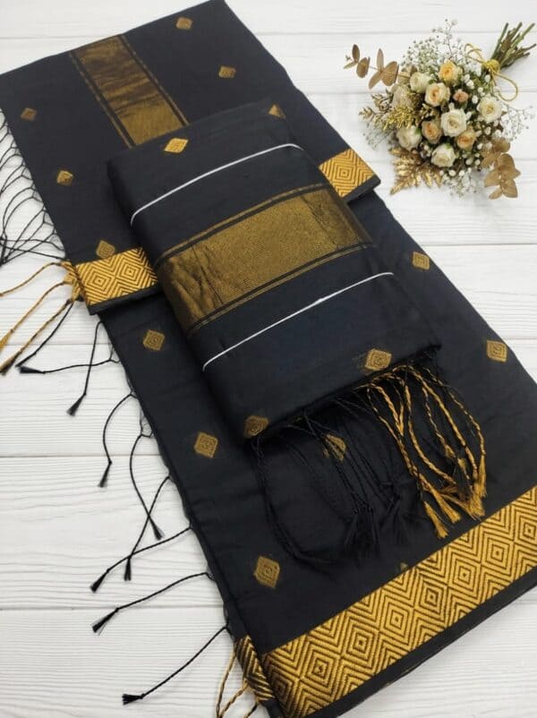 Nayanthara Inspired Silk Cotton Saree | Premium Traditional Sarees Online | Eswari Textiles
