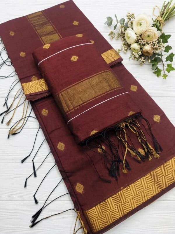 Nayanthara Inspired Silk Cotton Saree | Premium Traditional Sarees Online | Eswari Textiles