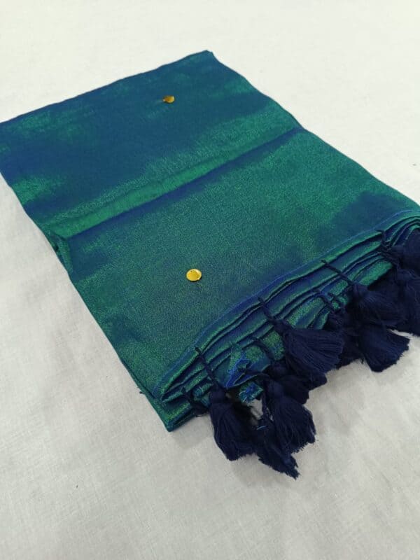 Premium Khadi Tissue Gini Work Saree | Elegant Traditional Sarees Online