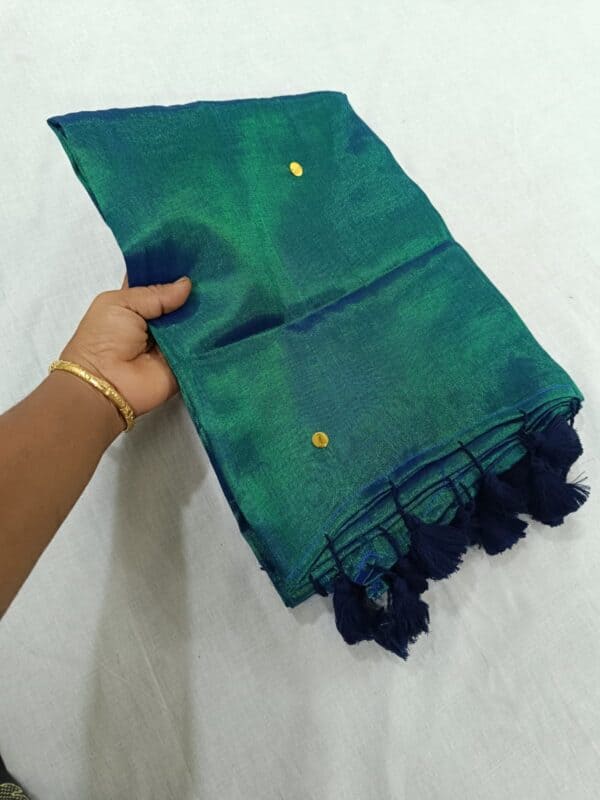 Premium Khadi Tissue Gini Work Saree | Elegant Traditional Sarees Online