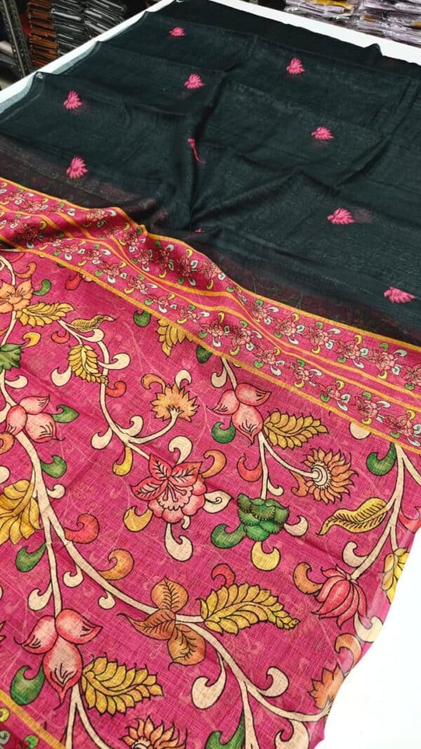 Linen Cotton Sarees | Lightweight & Comfortable Everyday Wear