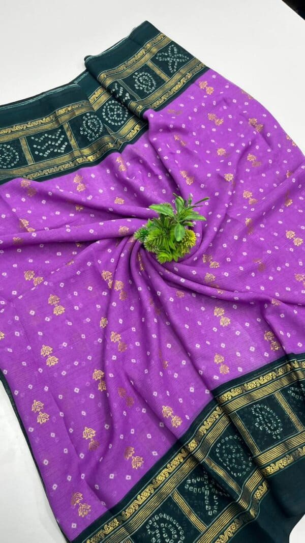 Zigzag Digital Print Saree | Trendy Printed Saree Collection