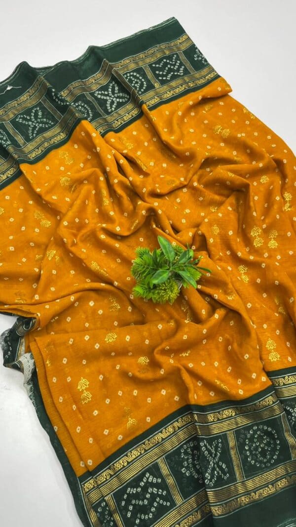 Zigzag Digital Print Saree | Trendy Printed Saree Collection